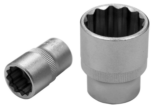 The Kendo Socket Bi-Hex is a 1/2? drive, 12-point regular socket designed for reliable durability and performance. Its bi-hexagonal 12-point configuration ensures a secure grip on fasteners, reducing the risk of rounding and enhancing torque transfer. Th