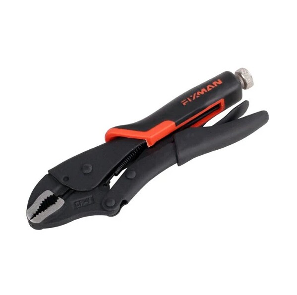 These pliers are made from chrome vanadium steel with a nickel-iron plating and feature hardened and tempered jaws. The curved jaws allow for gripping and applying torque to multiple shapes, while the adjustment screw provides ideal holding pressure for pr