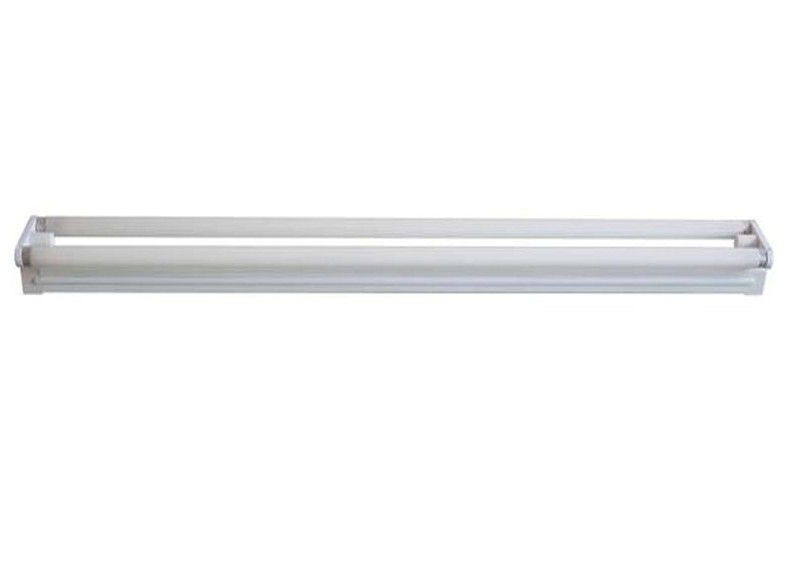 This is a wide LED fitting channel body designed to house two 4-foot LED tubes, providing a robust and versatile lighting solution for indoor applications. It features an 87 mm wide open channel body thats wired for LED tubes (tubes are not included) an