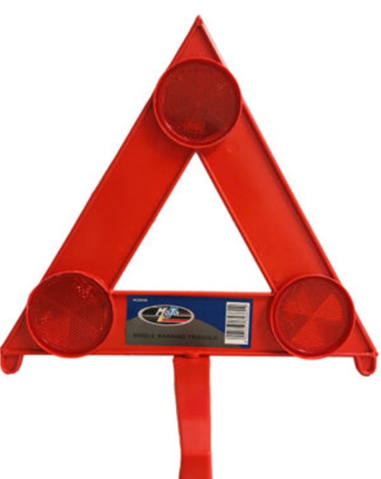 New regulation size stick-on Mozambique triangles for both the front and back of the vehicle.