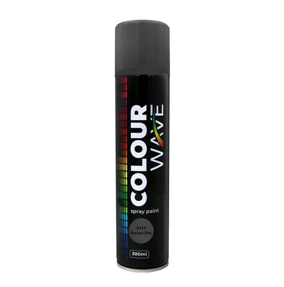 Revamp your indoor and outdoor spaces with colourwave Machine Grey Spray Paint (300ml). This fast-drying DIY aerosol paint is suitable for a variety of applications and provides a trendy grey finish that enhances the appearance of any project. Its convenient 300ml size and quick-drying formula make it a great choice for both decorative and practical use.
