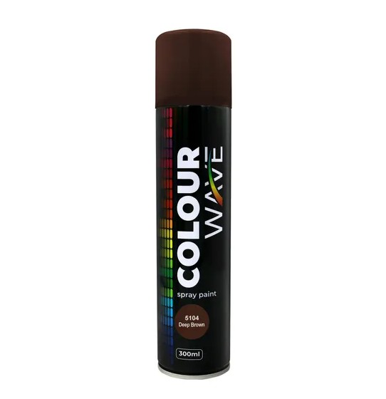 Add a stylish touch to your DIY projects with Clolourwave Spray Paint in Deep Brown (300ml). This fast-drying aerosol paint is ideal for a wide range of indoor and outdoor applications, providing a trendy and rich colour that helps your work stand out. With its convenient 300ml size and versatile use, its a great choice for both creative and practical projects.