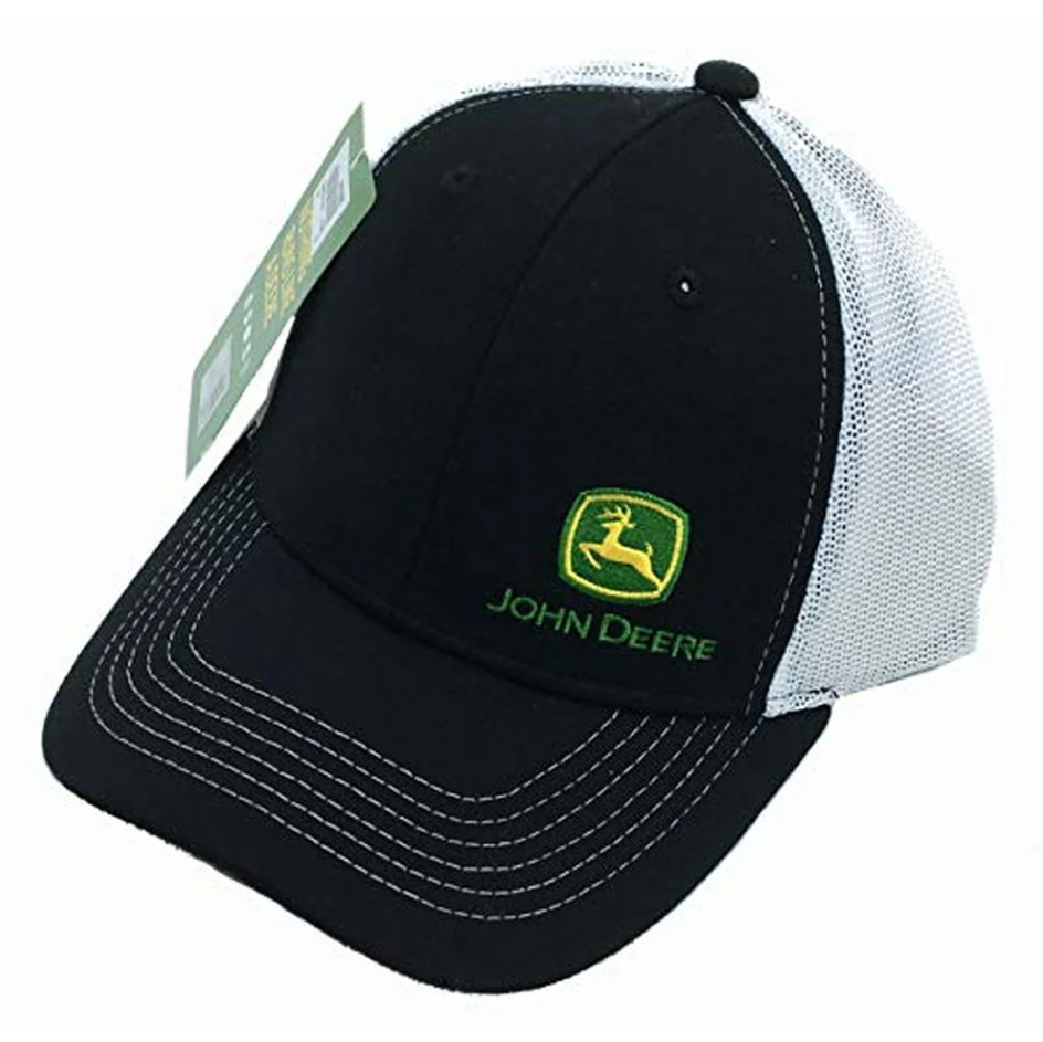 Cap John Deere Black & White