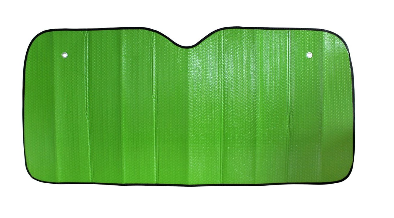 This new 1400x700 size aluminum foil Carcool in green effectively reflects sun to keep your interior cooler.