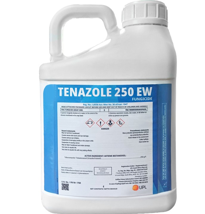Fungicide provides both preventative and corrective control for a wide range of plant diseases, including black spot, crown rust, early blight, eye spot, glume blotch, leaf blotch, leaf rust, leaf spot, powdery mildew, purple blotch, rust, speckled leaf bl