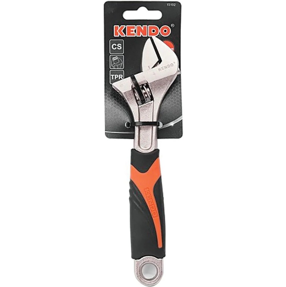 The Kendo 200mm Adjustable Wrench (Shifter) is a strong and dependable tool suitable for professional and DIY use, designed to perform reliably in demanding applications. Manufactured from drop-forged carbon steel, it offers excellent durability for constr
