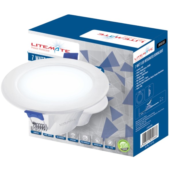 This led integrated downlight delivers bright, energy-efficient illumination with a 10-watt power consumption that provides an ideal balance between performance and energy savings. Producing 800 lumens of light output, it ensures excellent visibility in an