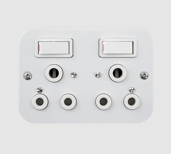 The Switch Classic Socket from Crabtree is a reliable double 16A socket designed for industrial and commercial applications. Featuring a clean white finish, it offers a durable and practical solution for everyday power needs. With dimensions of 119 × 83,