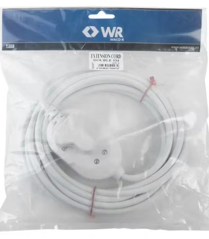 Voltex 5m White Extension Cord 