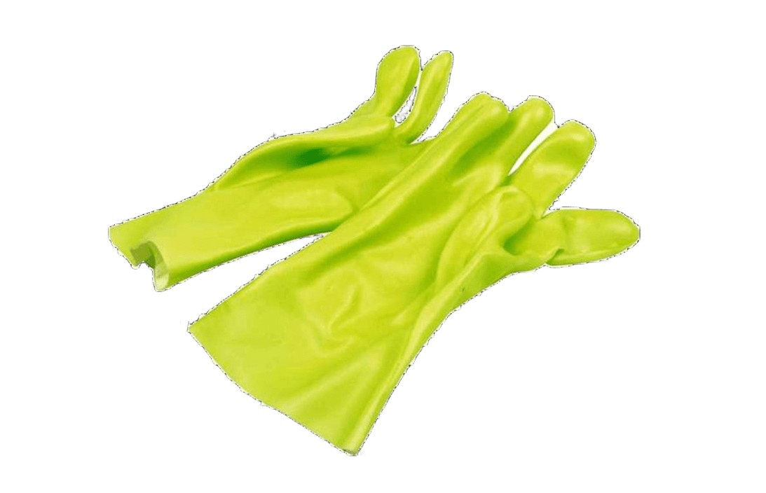 Green heavy-duty PVC glove with 27cm length offers mechanical protection against normal hazards commonly encountered in industrial and handling environments. Designed with a rough-finish heavy-weight palm, it enhances grip and abrasion resistance, making it ideal for tough handling tasks. SABS certification and robust PVC construction, it offers peace of mind and performance where it matters most. Prevents hand fatigue with ergonomically balanced weight. Improves grip in oily, wet, or dry conditions, boosting efficiency. Minimizes glove failure under tough working conditions.
