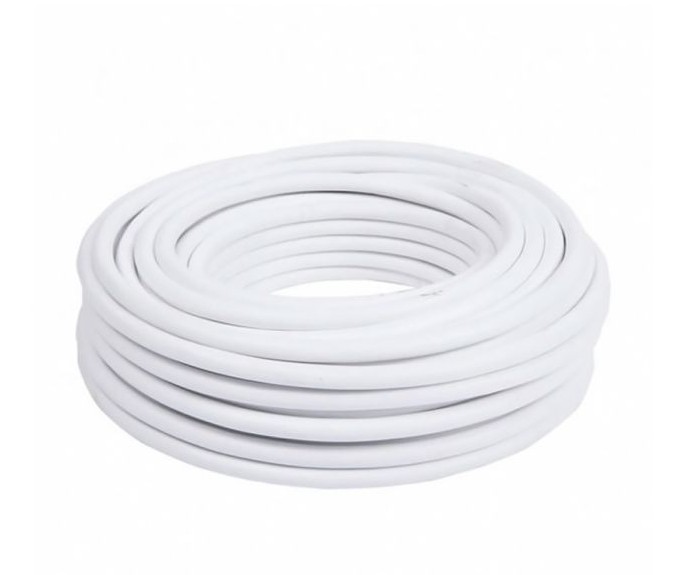 The Cabtyre cable is a 20-meter length of flexible, high-quality electrical cable with three 2.50 mm² copper conductors housed in a durable white PVC outer sheath. Rated for 300/500 V, it is designed to provide reliable insulation and performance for ever