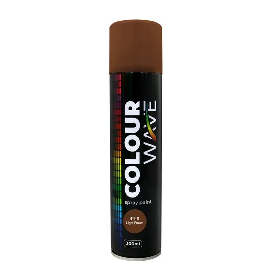 Unleash your creativity with colourwave Light Brown Spray Paint (300ml). This fast-drying aerosol paint is ideal for a wide range of indoor and outdoor projects, providing a trendy light brown finish that enhances any surface. The convenient 300ml can and easy DIY application make it a great choice for both decorative and practical uses.