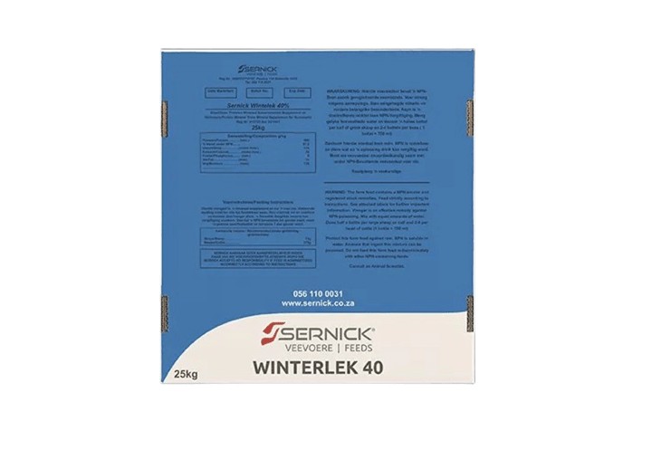 Sernick Winter Lick 40 is a ready-mixed, cost-effective maintenance lick block for cattle and sheep. It provides the protein and minerals needed to stimulate rumen micro-organisms, enabling animals to better utilise unpalatable grass and hay during the win