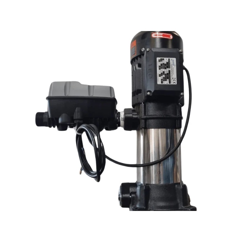 LEO EVPH6-4 Dual System 1.1kW 380V complete with SIRIO Drive. A high-performance vertical multistage centrifugal pump system designed for industrial and commercial water boosting applications. It is equipped with a SIRIO Variable Speed Drive (VSD) to provi