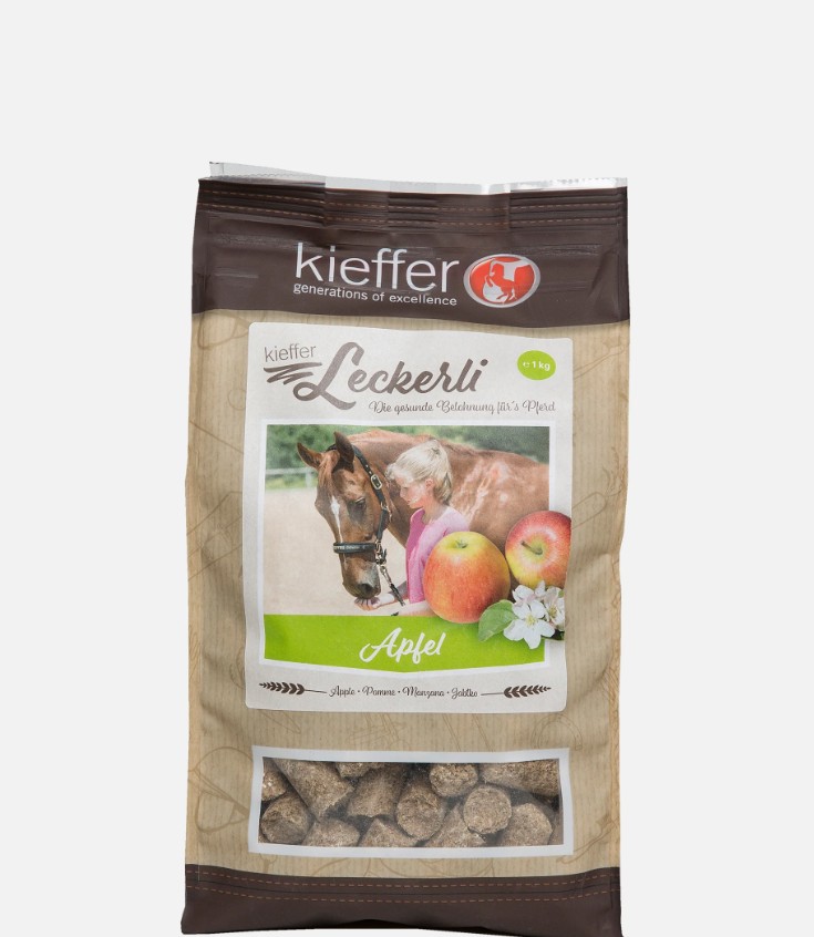 These natural treats in apple flavour are an ideal reward for horses and at the same time a premium feedstuff supplement.