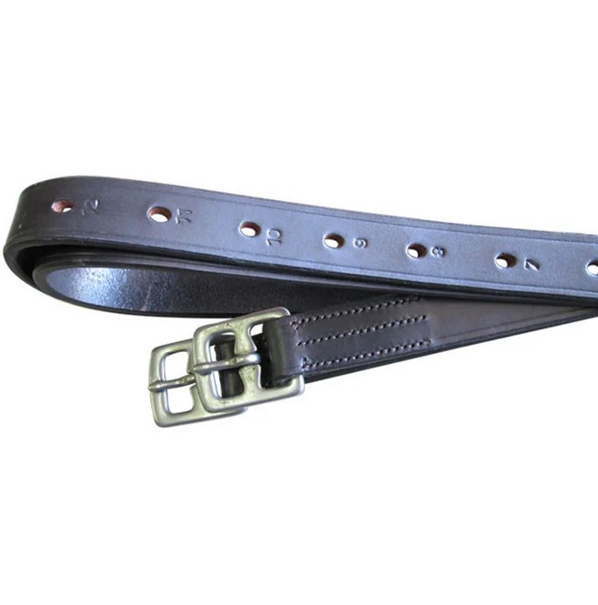 These beautifully finished stirrup leathers are crafted from quality leather that is strong, absorbs oil easily, and has minimal stretch for long-lasting reliability. They are numbered to make it easy to remember your preferred riding length and to ensure