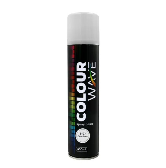 Introducing the colourwave Clear Gloss Spray Paint (300ml), a versatile DIY aerosol paint ideal for a wide range of indoor and outdoor projects. Its fast-drying formula provides a clear gloss finish that enhances and protects surfaces, while the trendy color options make it perfect for creative applications. This convenient 300ml spray paint is a great addition to any toolkit for both practical and decorative uses.