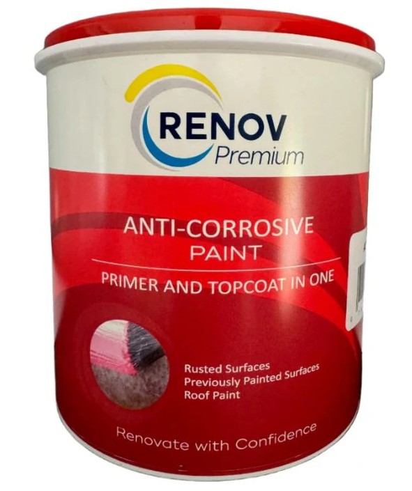 A water based etching primer with strong anti-corrosive properties. Is UV stable and can be used as a primer and topcoat for rusted surfaces. Suitable for rusted surfaces, previously painted surfaces, sandblasted scaled surfaces and on roof sheeting as a r