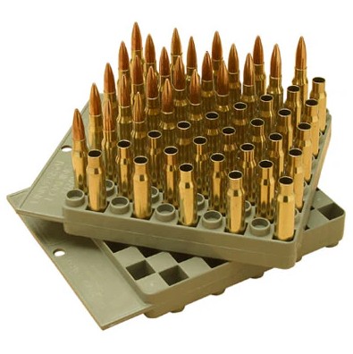 The MTM LT-50-43 reloading loading tray is a compact and versatile accessory designed to securely hold up to 50 cartridges during the reloading process. Made from durable lightweight plastic, it accommodates a wide range of rifle and handgun calibres, help