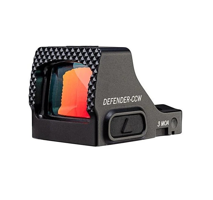 Highly compact and lightweight for everyday carry, the Vortex Defender-CCW 6 MOA Red Dot Sight will get you on target quickly. The 6-MOA red dot illuminates in eight daytime brightness levels and two that are compatible with night vision gear, and the as