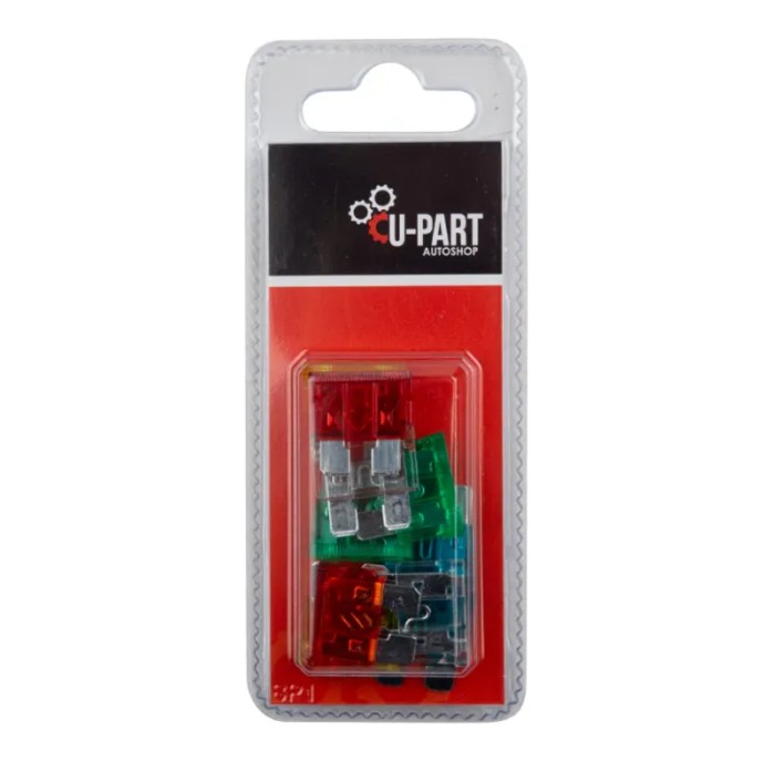The U Part Assorted Japanese Type Fuses X10 Offer Reliable Electrical Protection With A Japanese Design. This Assortment Pack Includes Ten Fuses Of Different Amperage Ratings; Providing Essential Protection For Various Electrical Devices And Circuits. Thes