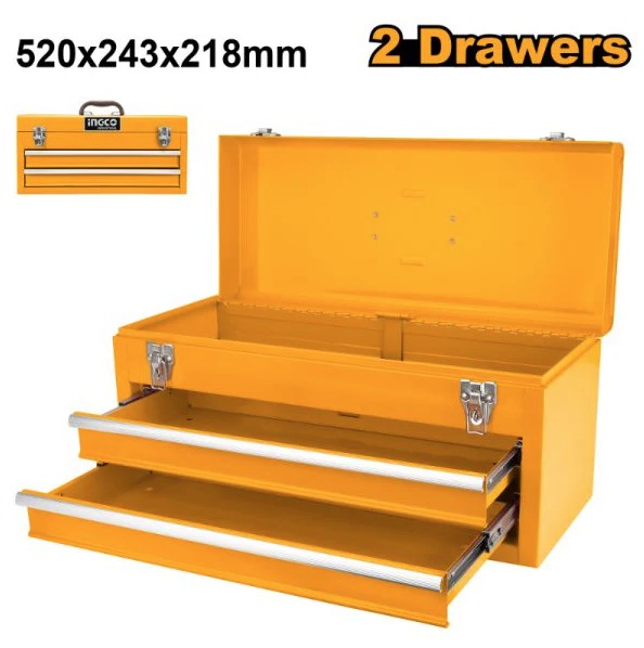 This portable metal toolbox simplifies transporting your tools between jobsites, keeping them secure and well-organized to enhance productivity. Built from high-quality metal, it is designed to endure the tough conditions commonly found on construction and