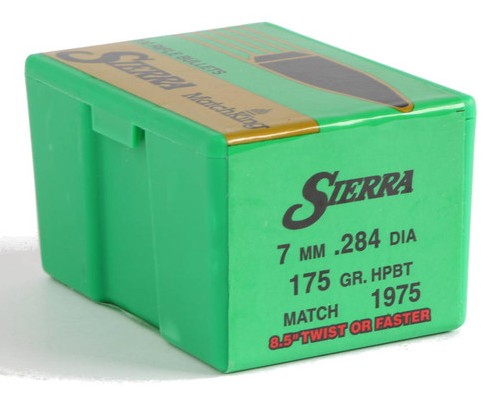 The Sierra MatchKing HPBT 7mm 175gr is a high-quality reloading projectile designed for precision shooting and long-range accuracy. Featuring a hollow point boat-tail design, it offers excellent ballistic performance, consistent flight stability, and reduc
