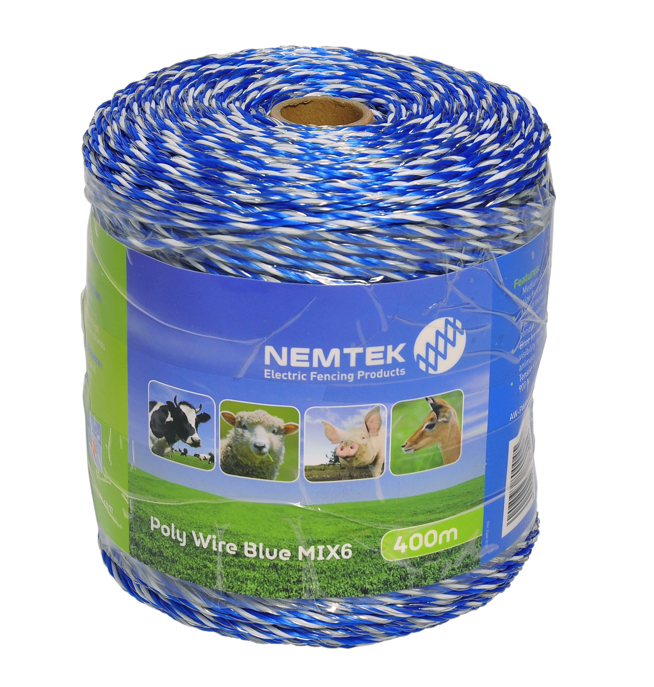 Poly Wire Blue Mix6X400m Nemtek