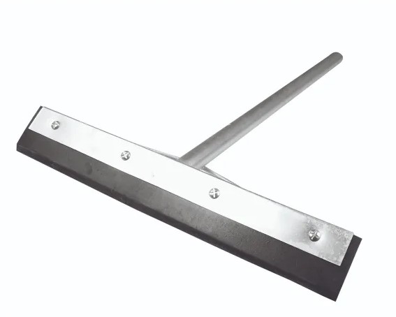 Galvanised Metal handle and Rubber Blades for effective sweeping of water