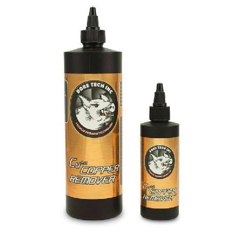 Cu+2 Copper Remover is a patented cleaning solution developed through years of advanced chemical research, designed to meet the demanding standards of todays top shooters. It effectively removes copper fouling more quickly than traditional petro-ammonia-based solvents, offering a more efficient and advanced approach to barrel cleaning.