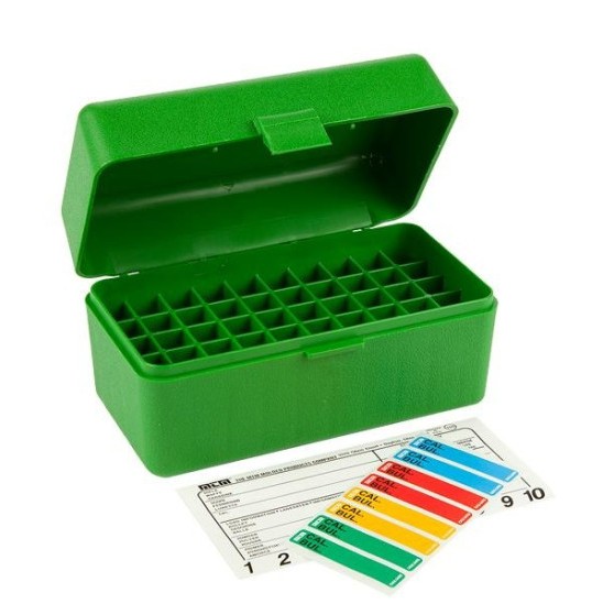 These are the newer case-gard ammo boxes. Made of virtually indestructible polypropylene that will not warp, crack, chip, peel, expand or contract, MTM case gard rifle ammunition cases are still the first choice of rifle enthusiasts throughout the world. M