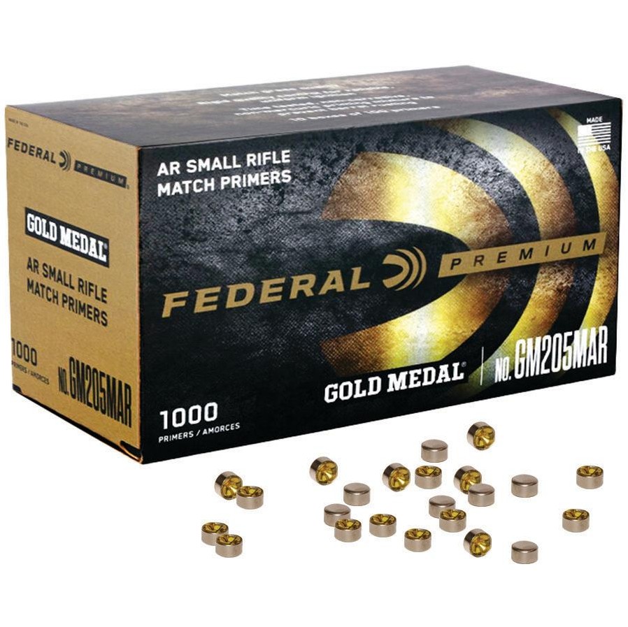 PRIMERS FEDERAL GM205M SMALL RIFLE P/1000  BULK