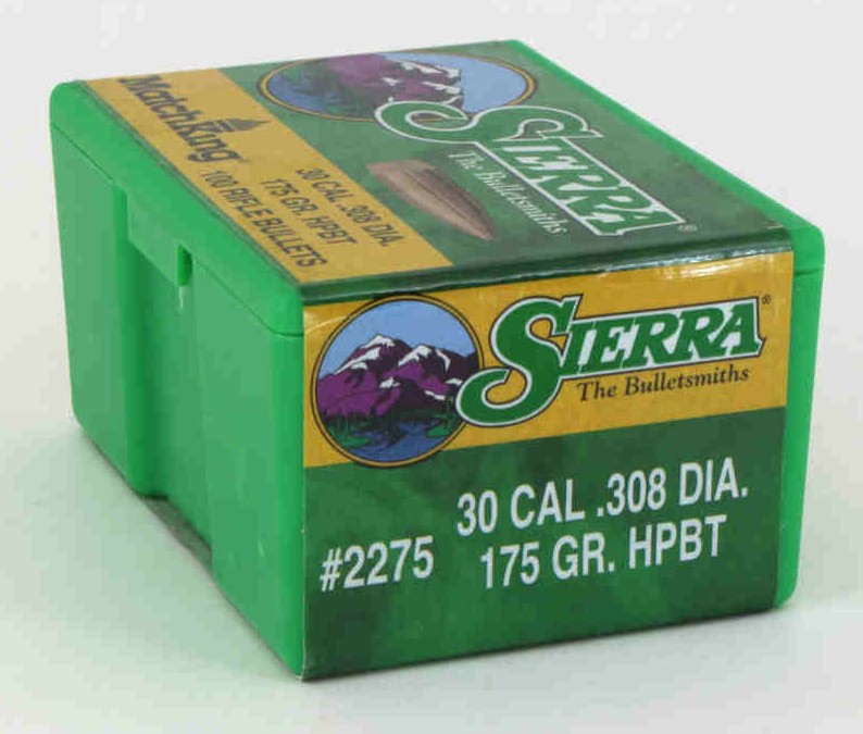 The Sierra MatchKing .30 cal 175gr HPBT bullets are precision-engineered projectiles designed for competitive shooting and long-range accuracy. Featuring a hollow point boat tail (HPBT) design, they offer excellent aerodynamic performance, reduced drag, an