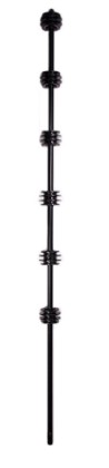 Round Bar 6W Black Nemtek