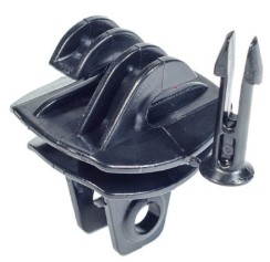 Insulator Omega With Clip Black Nemtek