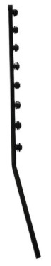 Sq Tube 20X20X1.6mm 6W Black Angled Nemtek